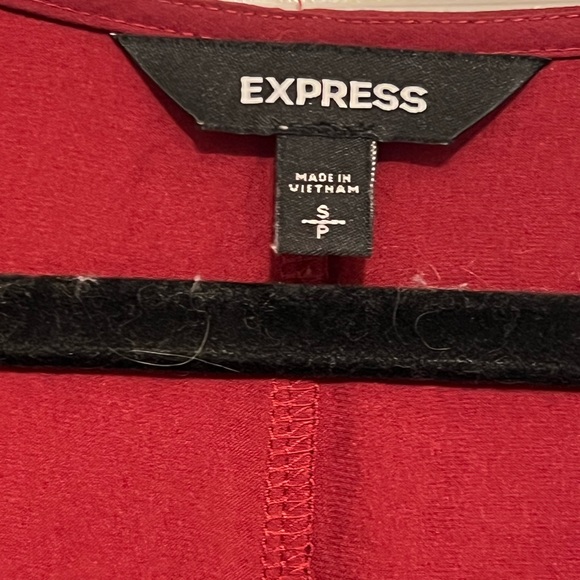 Express Red Satin Dress - Picture 3 of 4